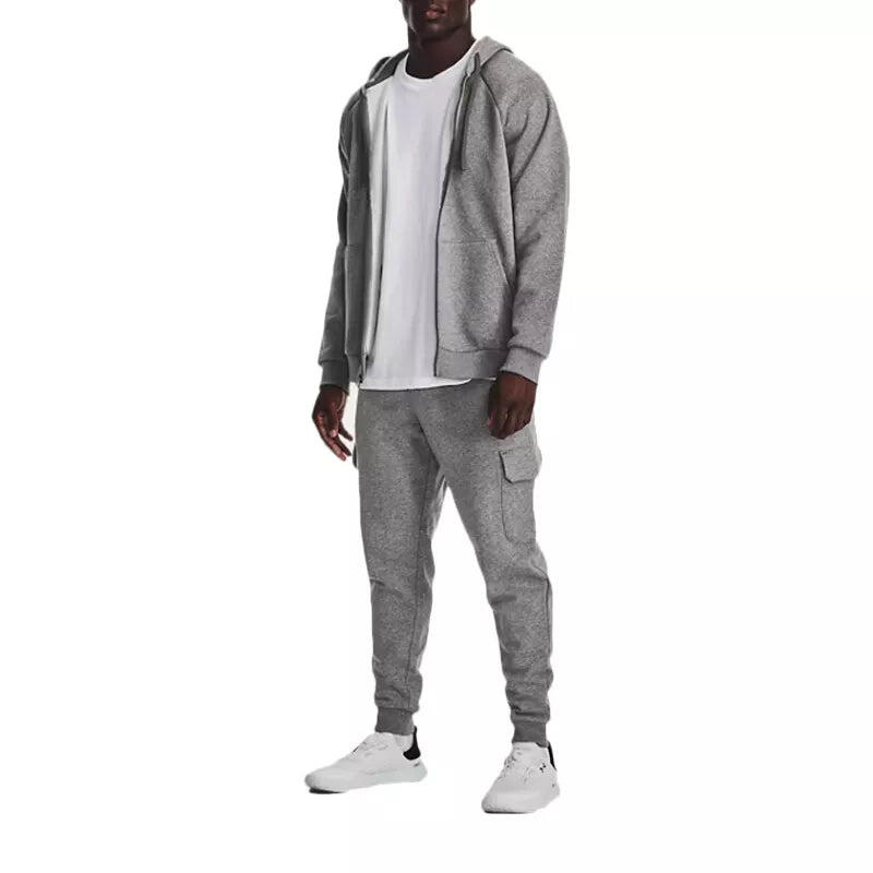 Pantalon Under Armour Rival Fleece Cargo, Gris, Hommes 6/6