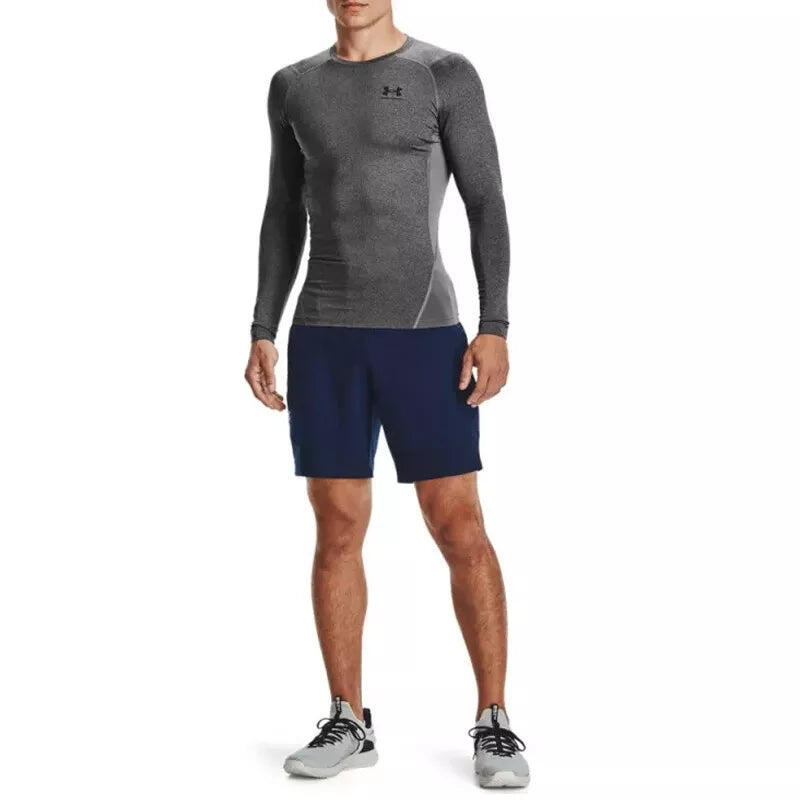 Blouse Under Armour Heatgear Compression Longsleeve, Grijs, Mannen 6/7