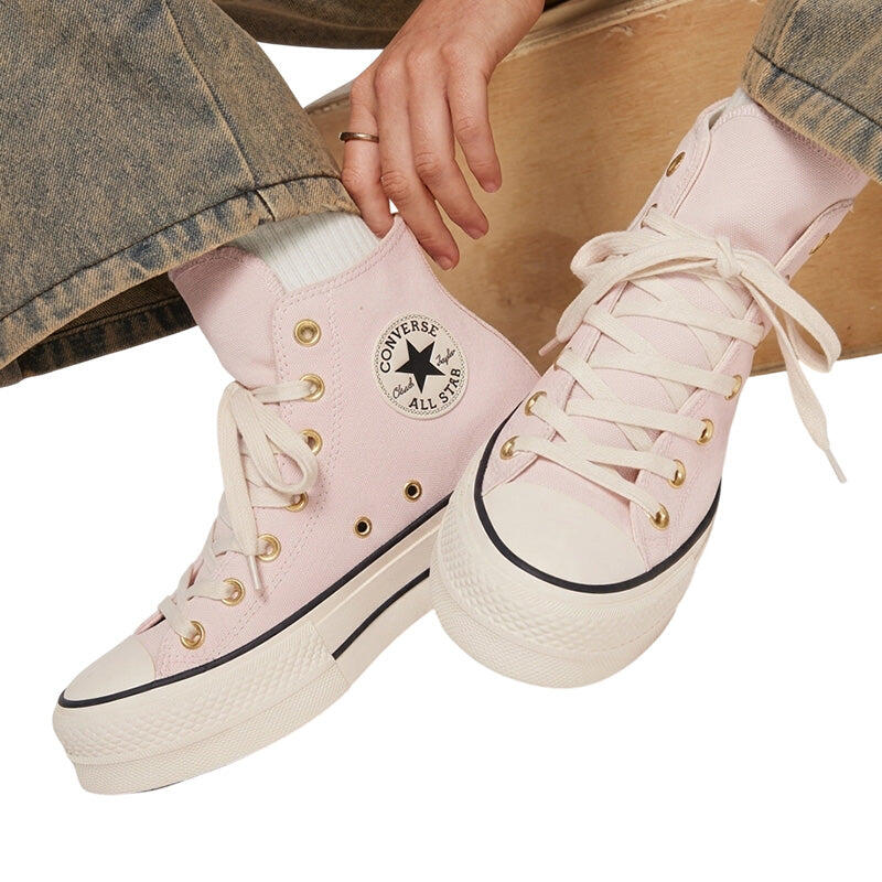 Baskets Converse Modèle Chuck Taylor All Star Lift Couleur Rose 6/6