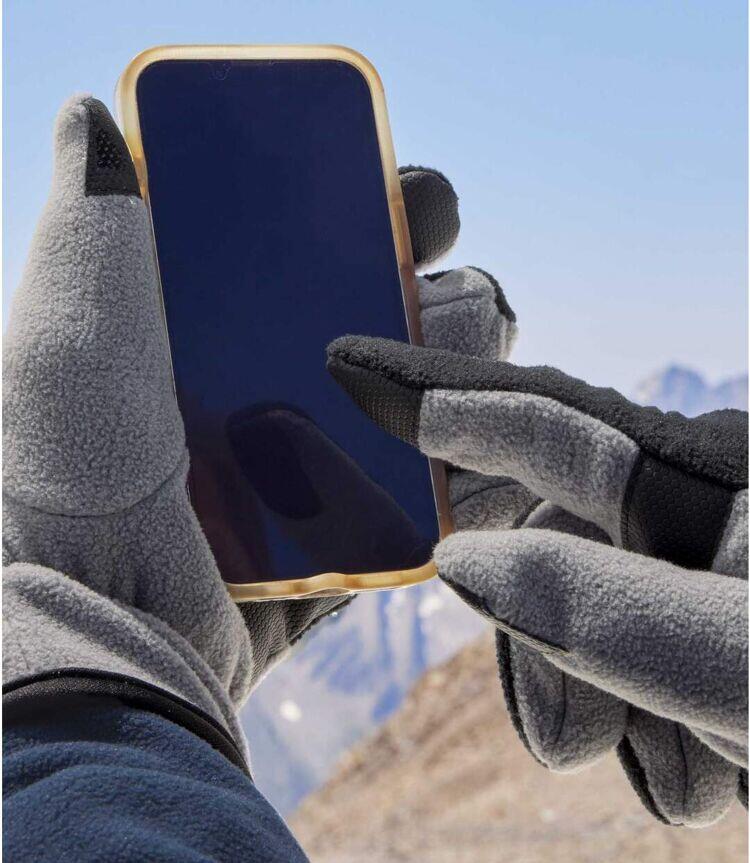 Gants Tactiles en Polaire Bicolore 4/4