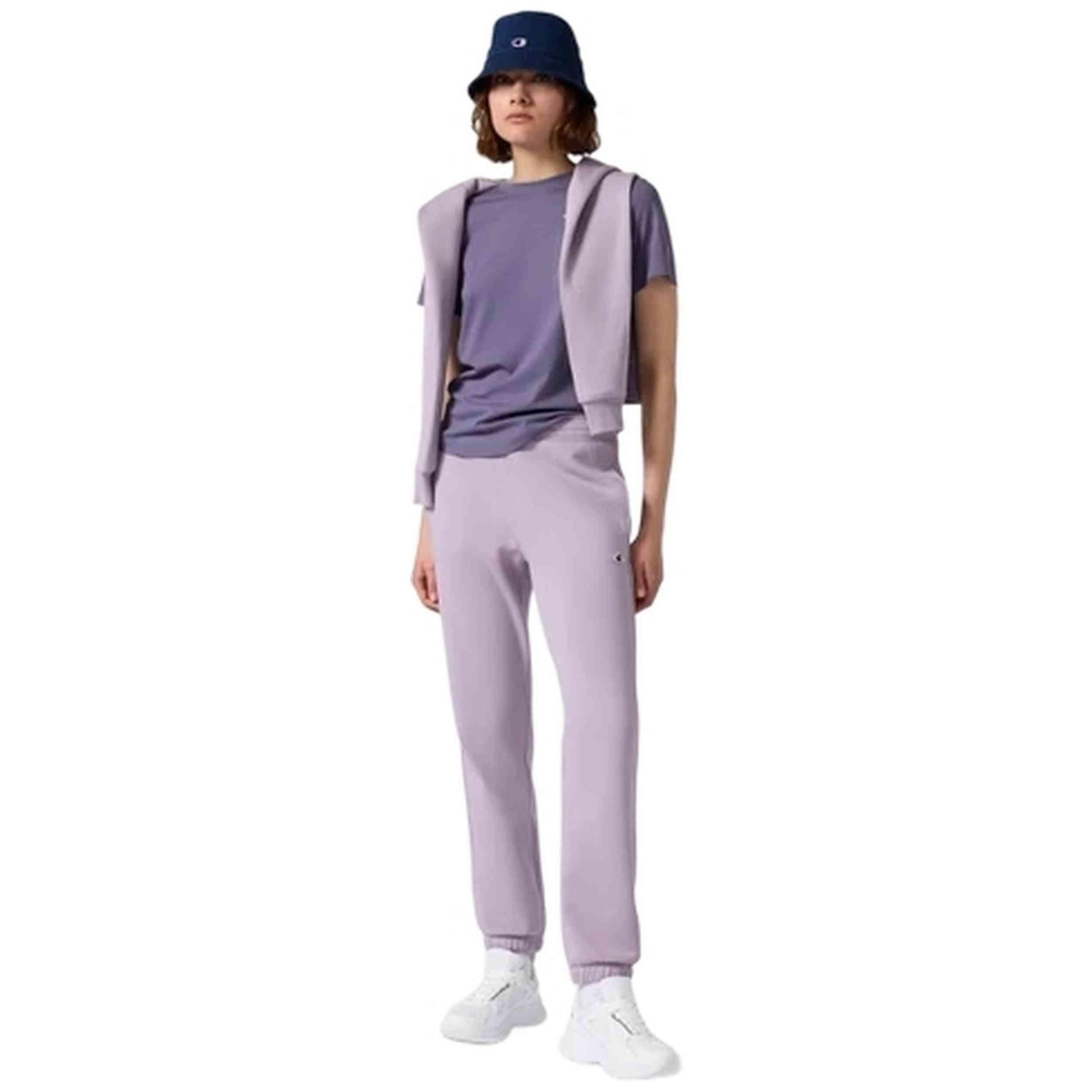 Pantalon de survêtement Champion modèle jogger w icon violet pour femmes 3/5