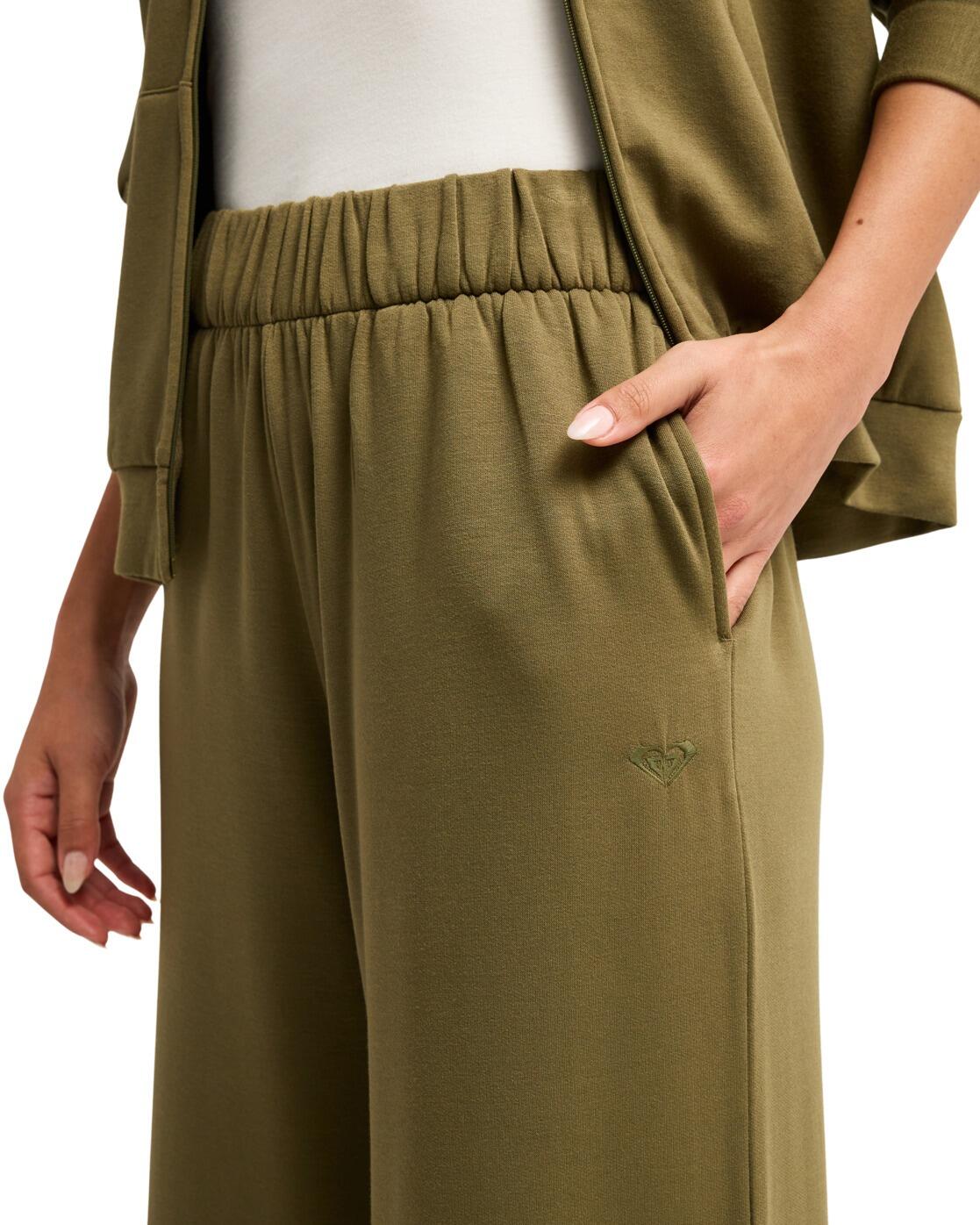 Lounge-Jogginghose mit weitem Bein SURFING BY SUNLIGHT Grün Dames 4/4