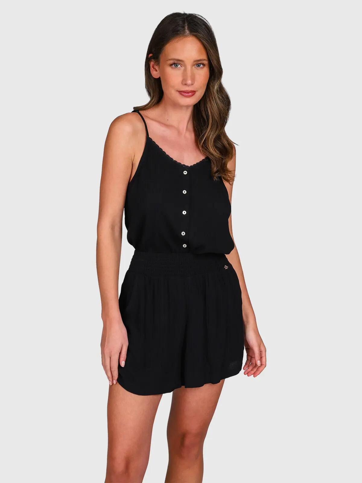 Essia Damen Shorts Wandern Damenshorts Lockere Passform Black 4/7