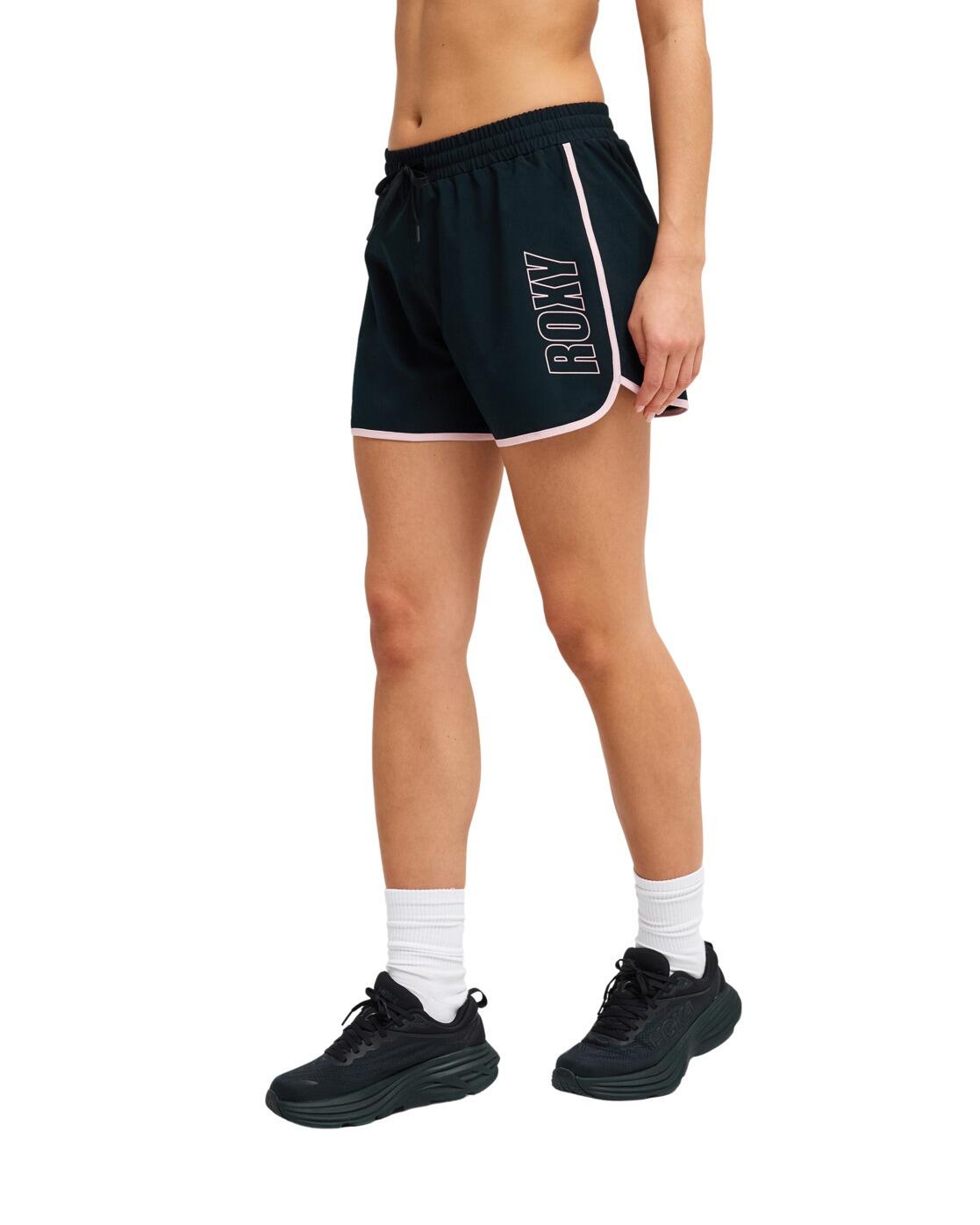 Short de cintura elástica EVERYDAY FLOW Negro Mujer 3/4