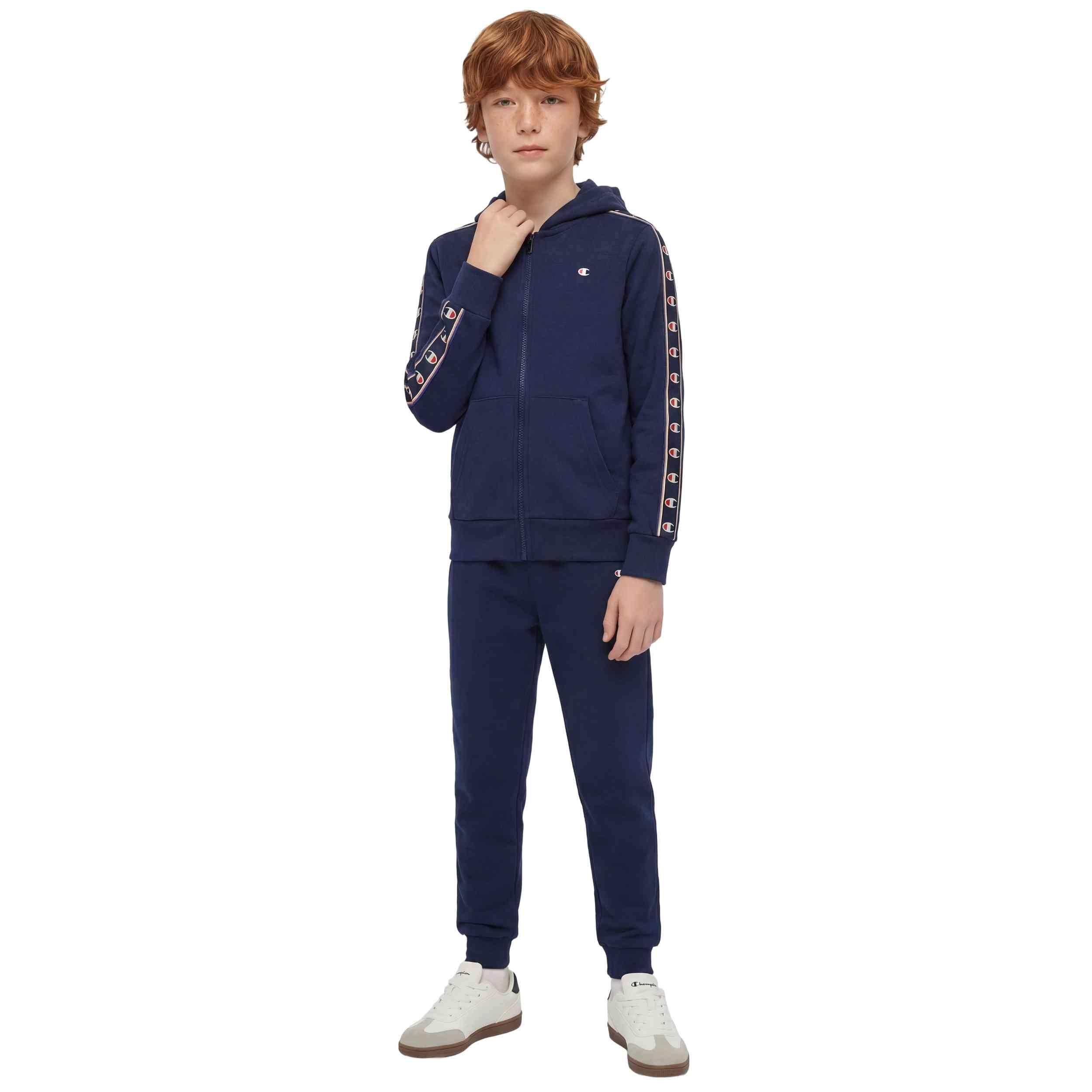 Survêtement complet Champion modèle Hooded Full Zip Suit pour enfants 2/4