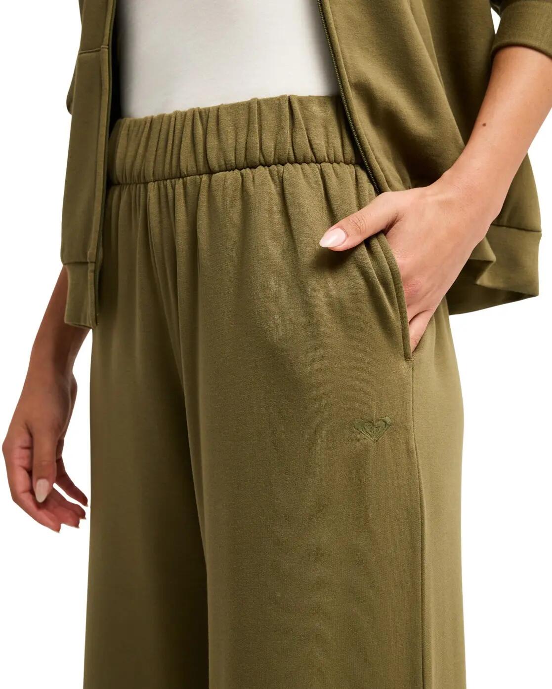 Pantalón de chándal con pierna ancha SURFING BY SUNLIGHT Verde Mujer 4/4