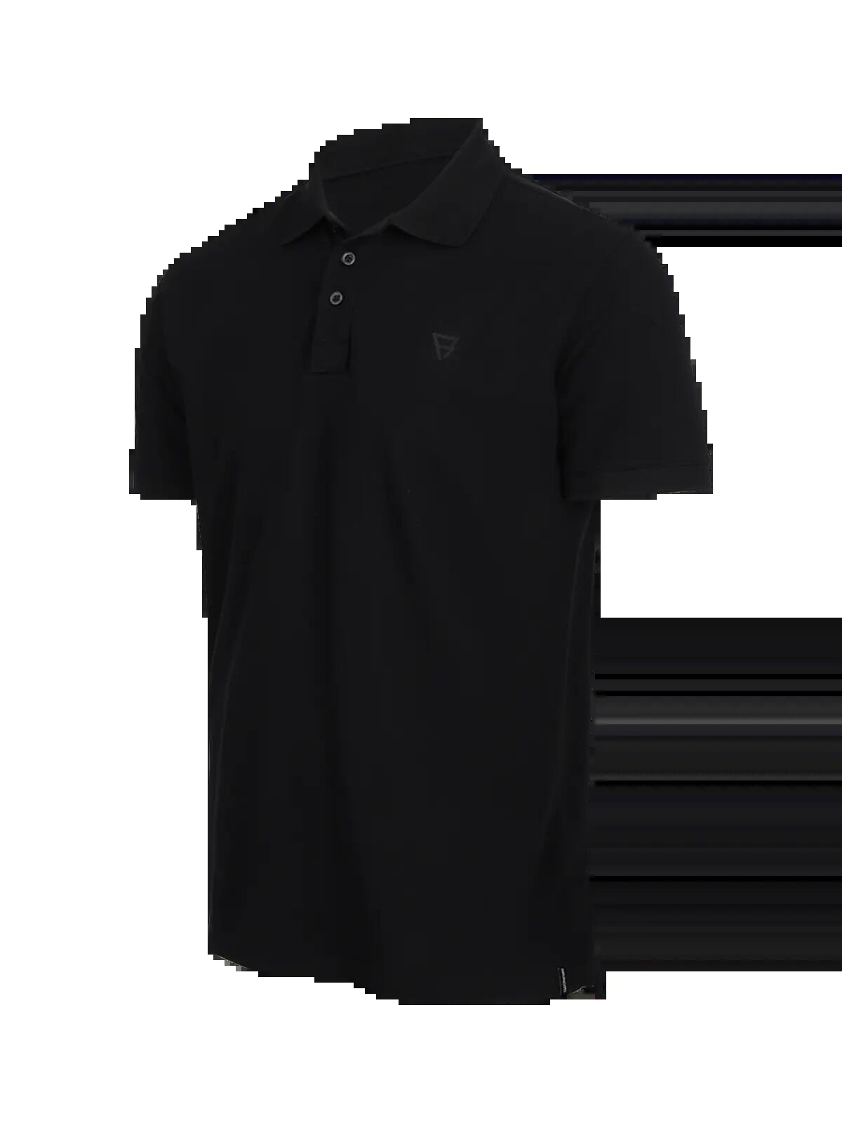 Tavico Herren Polo Kurzarm Mode Normale Passform Black 3/6