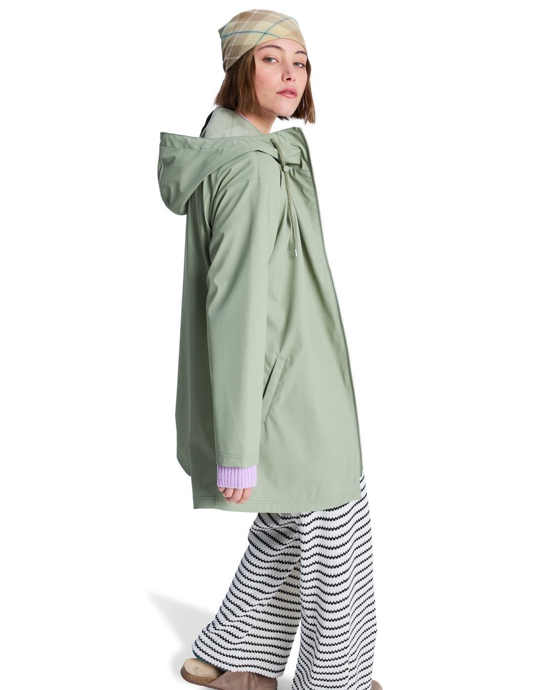 Regenjacke RAINING AGAIN Grün Dames 3/4