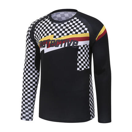 Herren Radsport Trikot langarm P-King of Vert