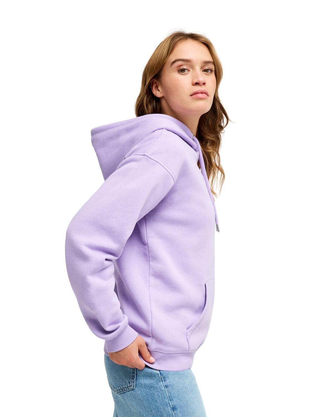 Sudadera con capucha SURF STOKED BRUSHED ART Morado Mujer 3/4