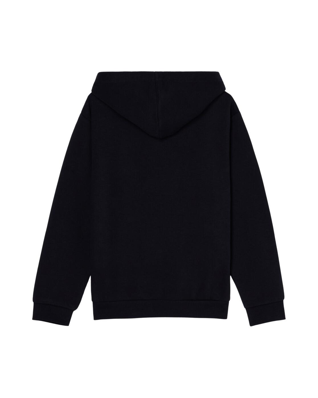 Sweat capuche SURF FEELING BRUSHED Noir Fille 3/4
