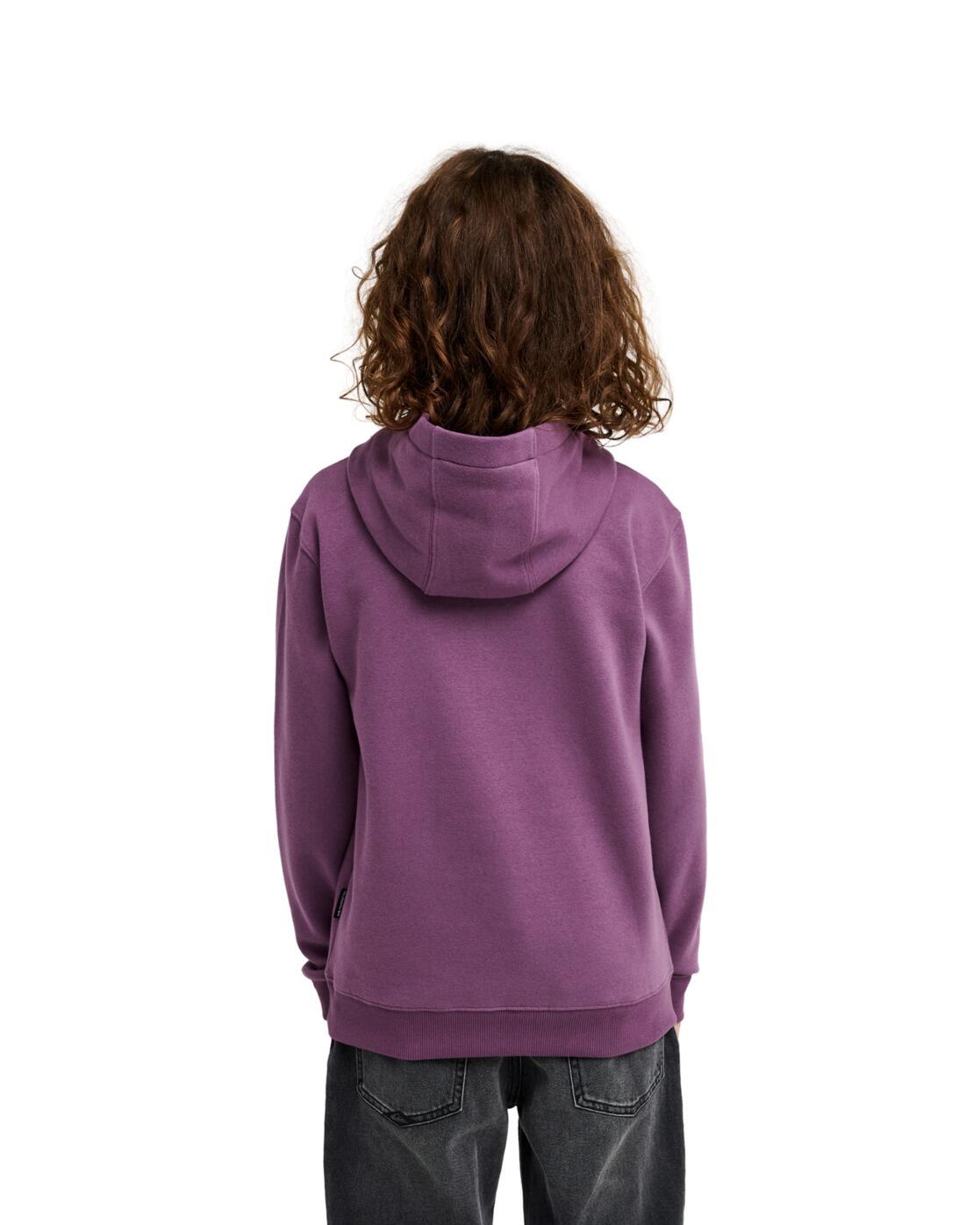 Sudadera con capucha OMNI LOGO Morado Niño 2/4