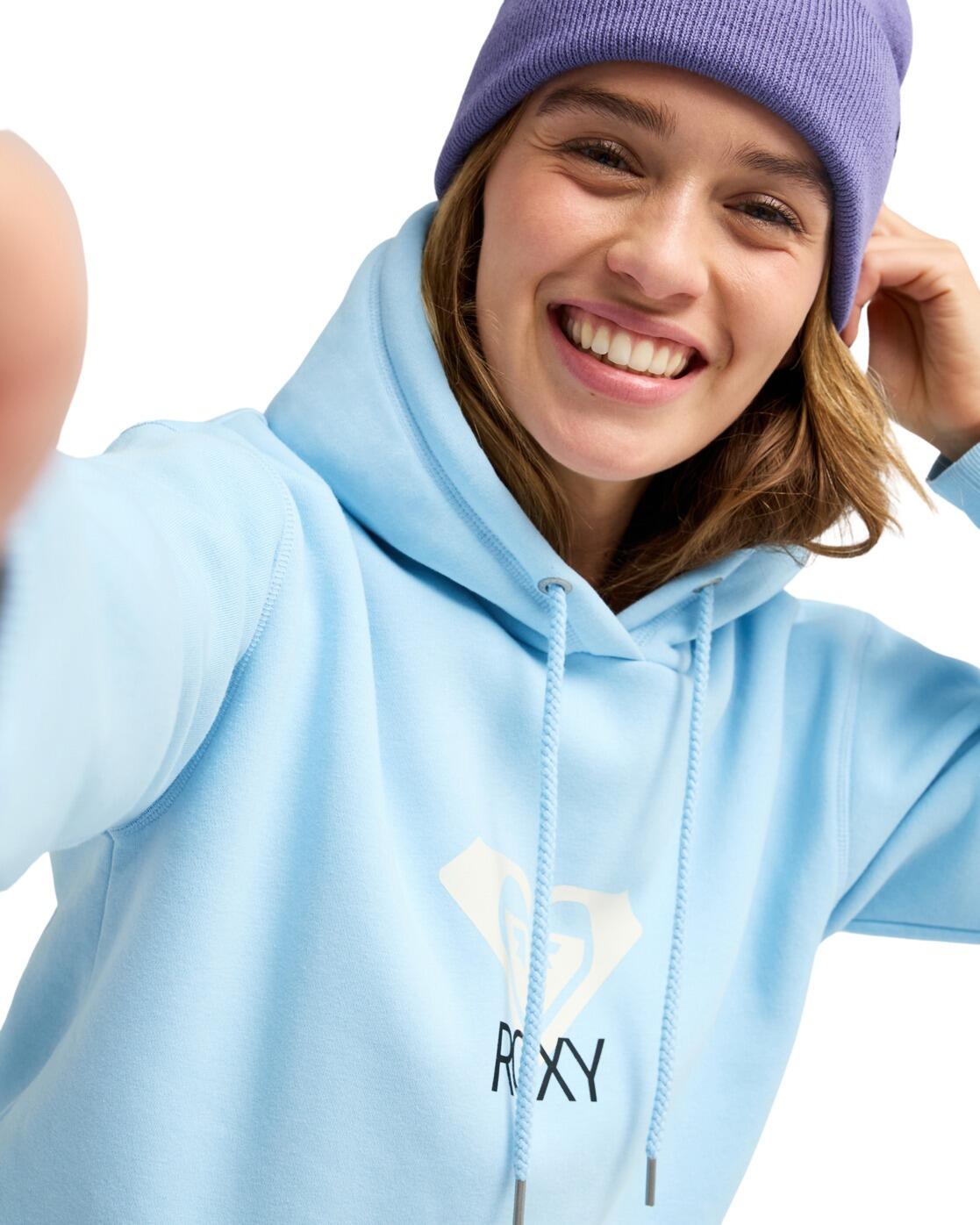 Sudadera con capucha SURF STOKED BRUSHED ART Azul Mujer 4/4