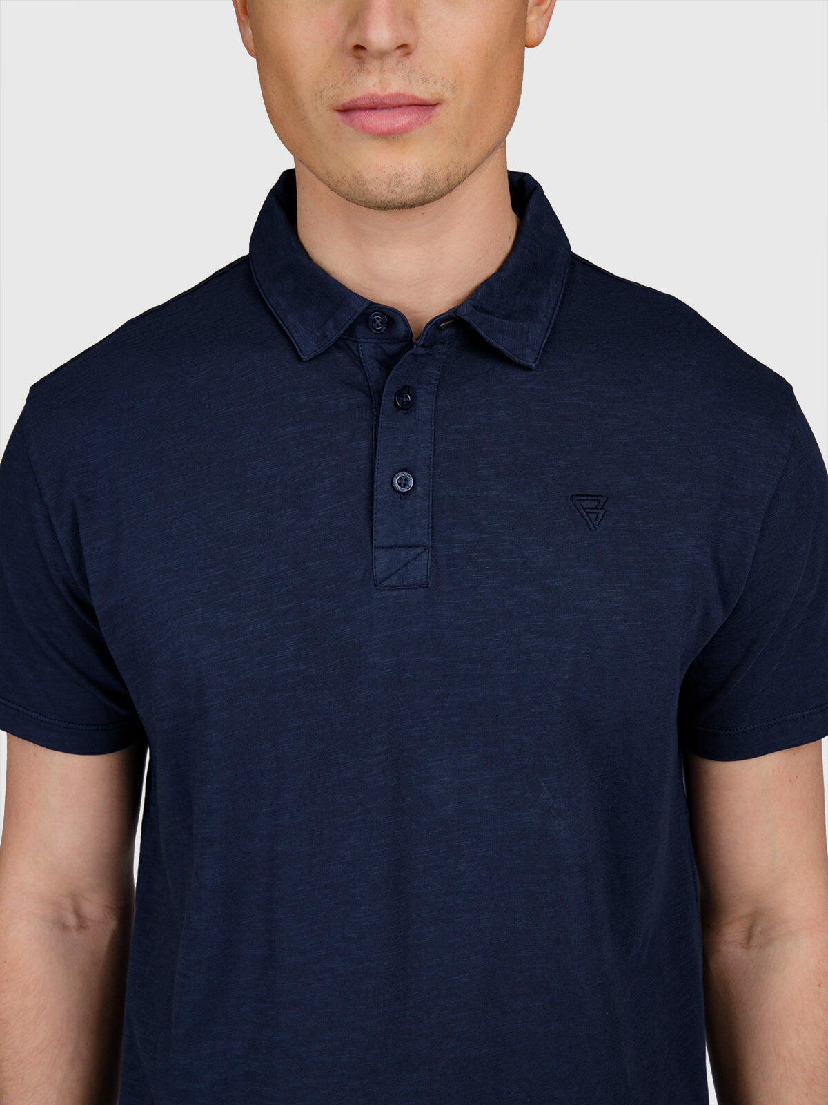 Palorai Heren Polo met korte mouwen Mode Regular Fit Indigo Blue 6/6