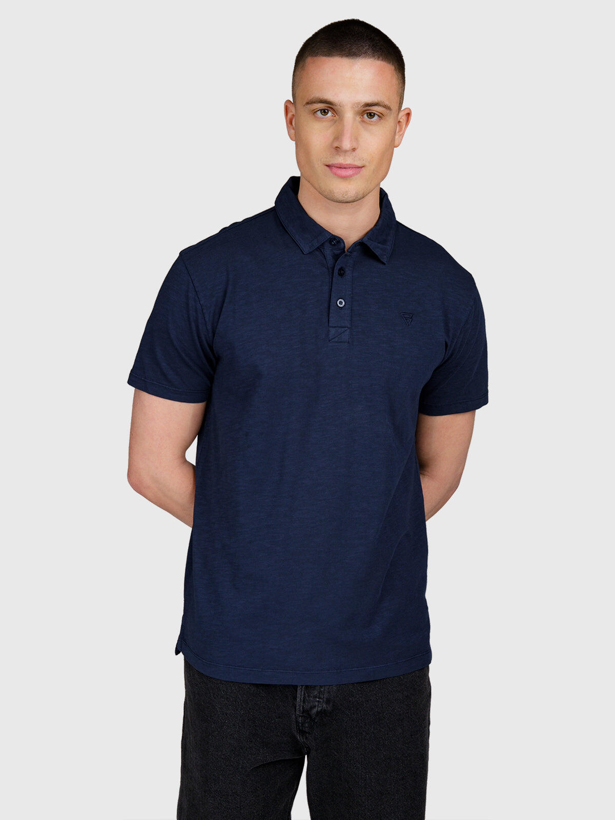 Palorai Heren Polo met korte mouwen Mode Regular Fit Indigo Blue 4/6