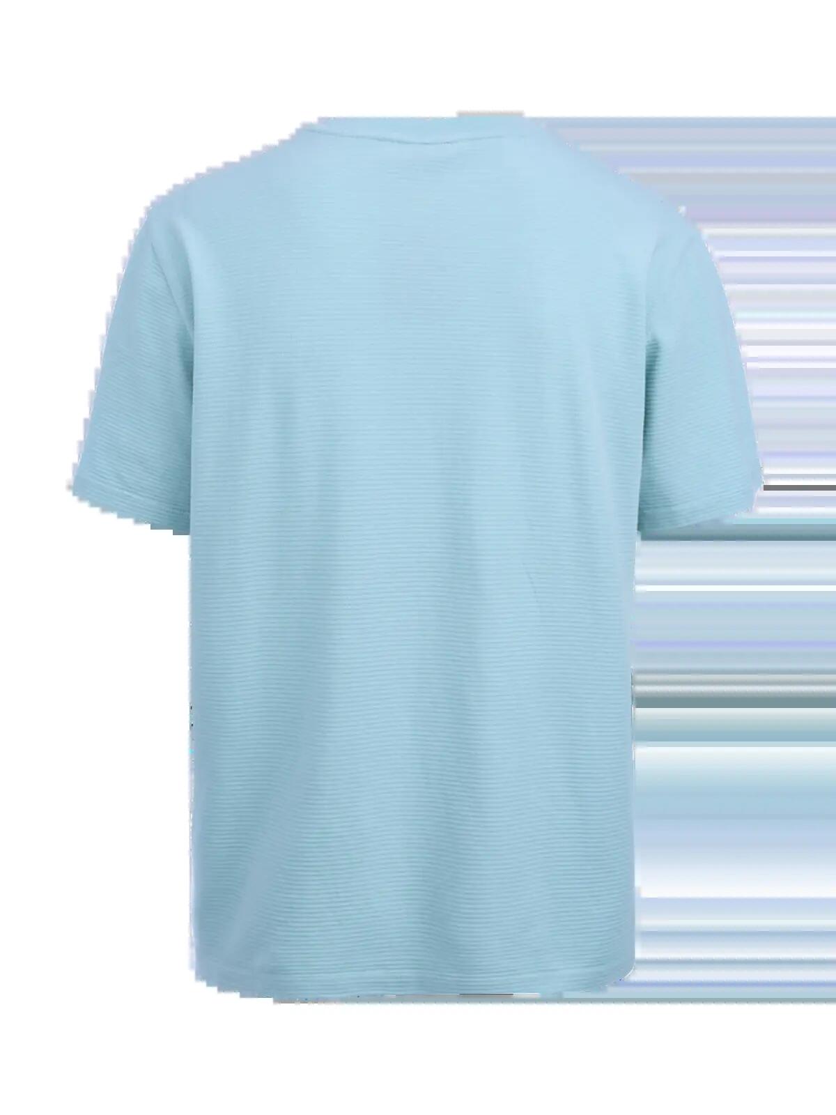 Dozan Heren T-Shirt Fashion Regular Fit Crewneck Mist 2/6