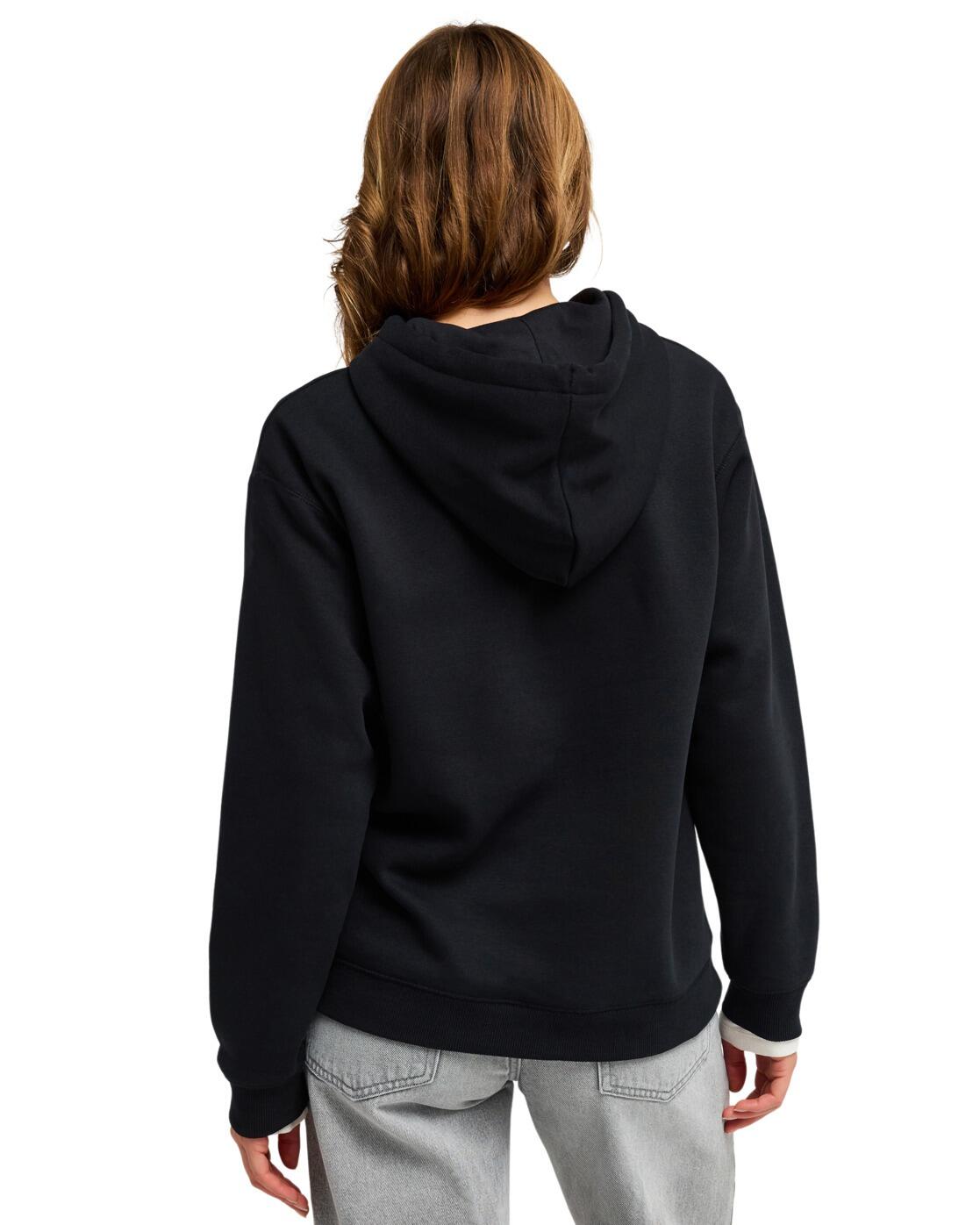 Sudadera con capucha SURF STOKED BRUSHED ART Negro Mujer 2/4