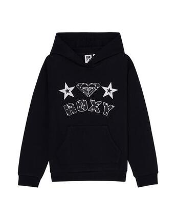 Sweat capuche SURF FEELING BRUSHED Noir Fille