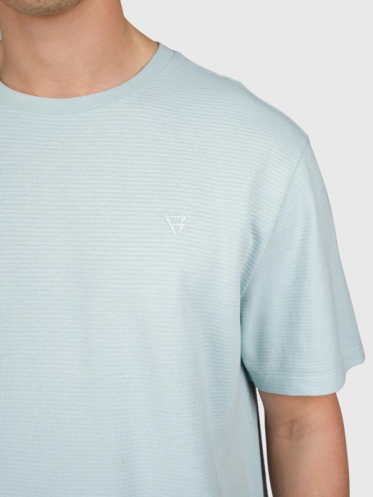 Dozan Heren T-Shirt Fashion Regular Fit Crewneck Mist 6/6