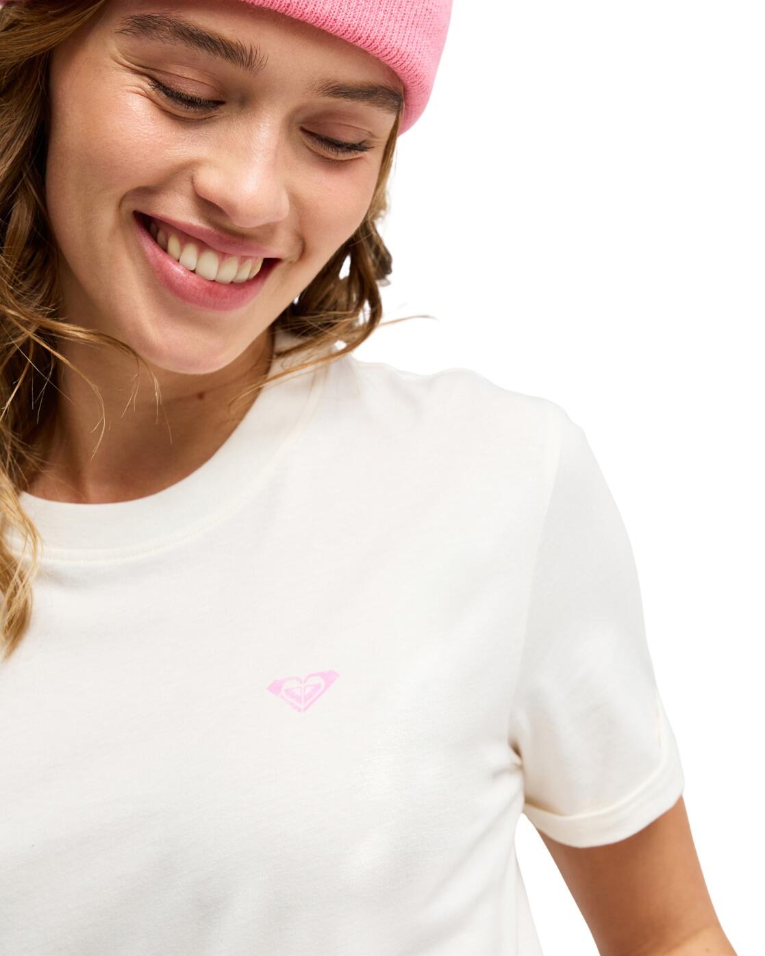 Camiseta de manga corta OCEANREGULAR POSTER Blanco Mujer 3/4