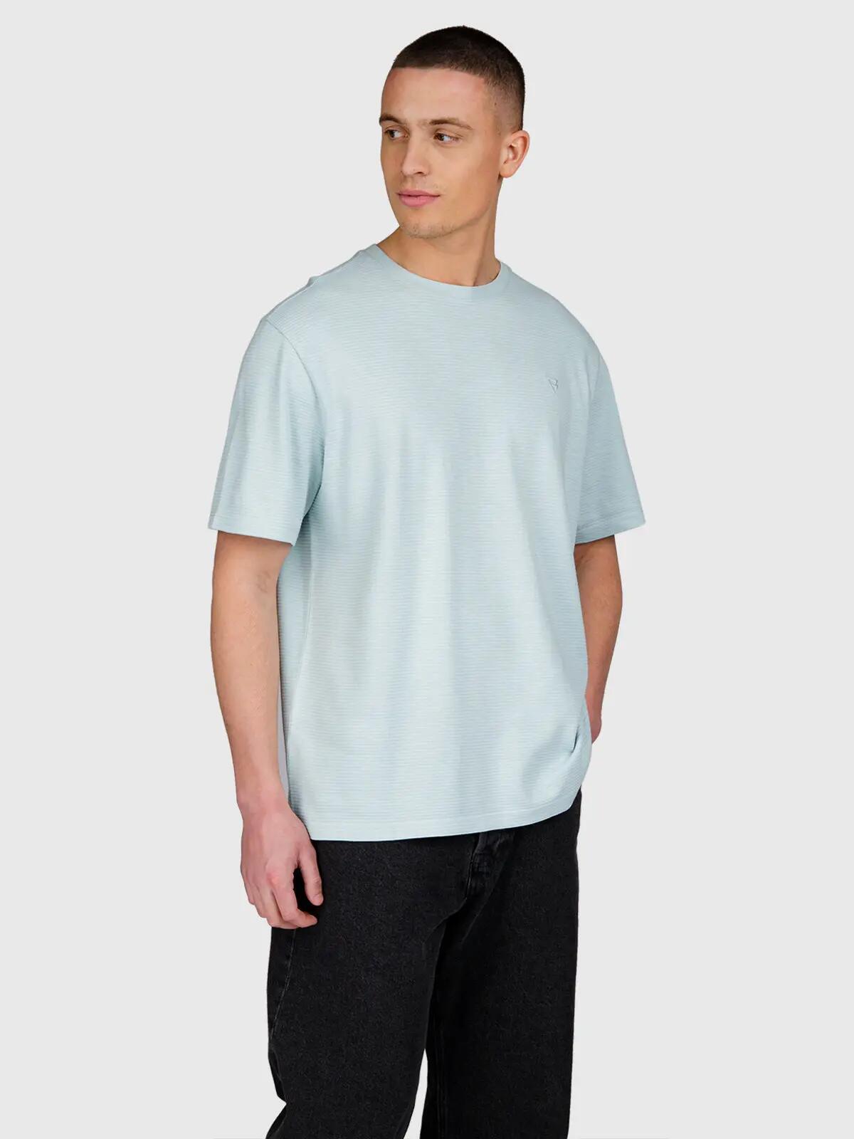 Dozan Heren T-Shirt Fashion Regular Fit Crewneck Mist 5/6