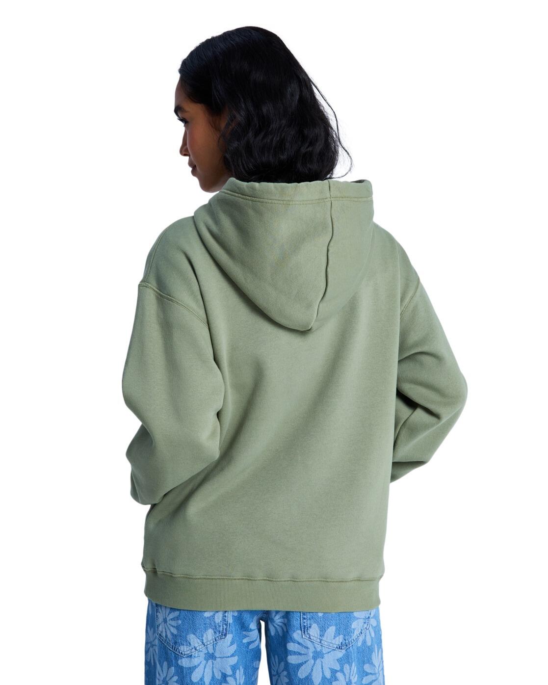 Sudadera con capucha SURF STOKED BRUSHED Verde Mujer 2/4