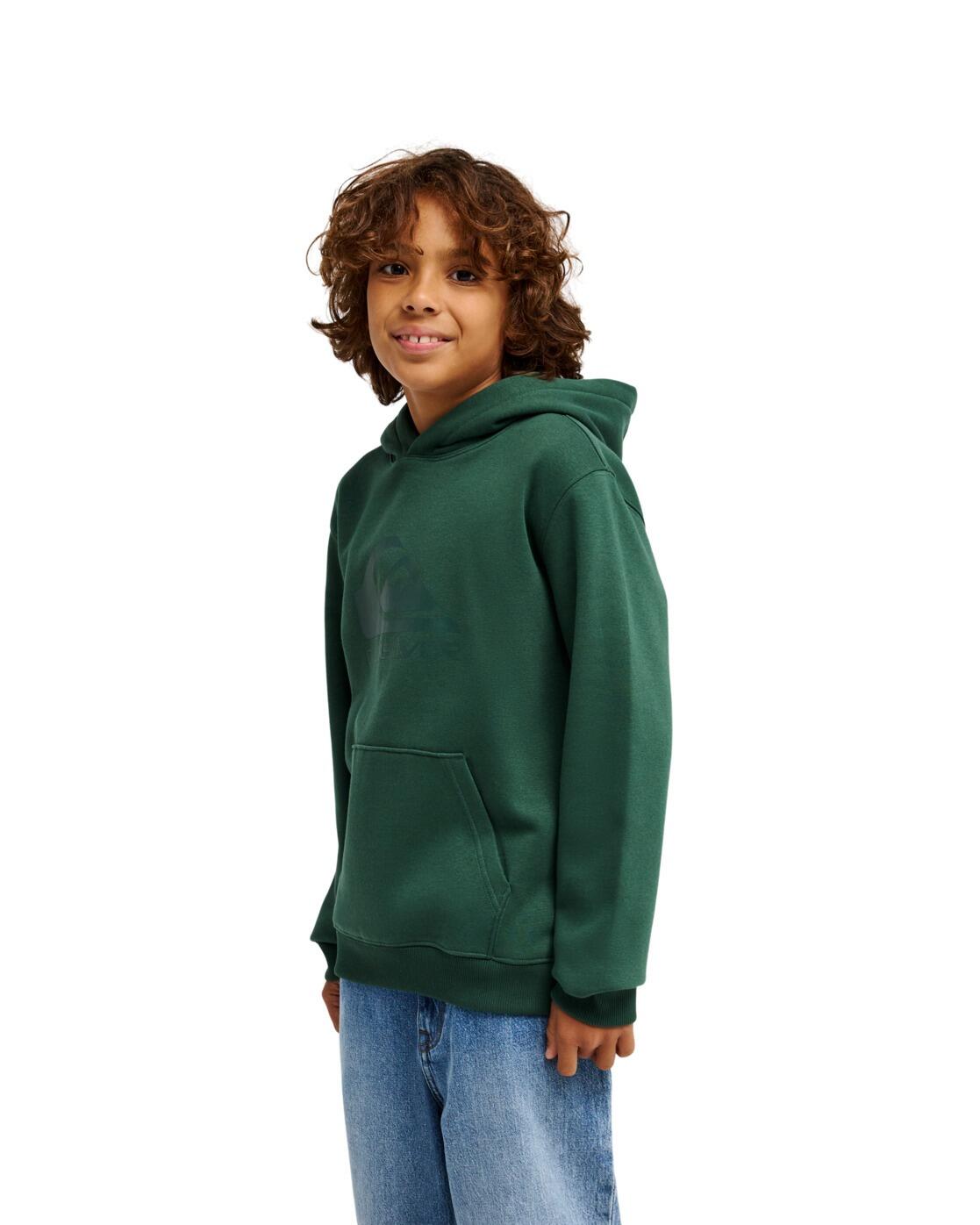 Sudadera con capucha COMP LOGO Verde Niño 3/4