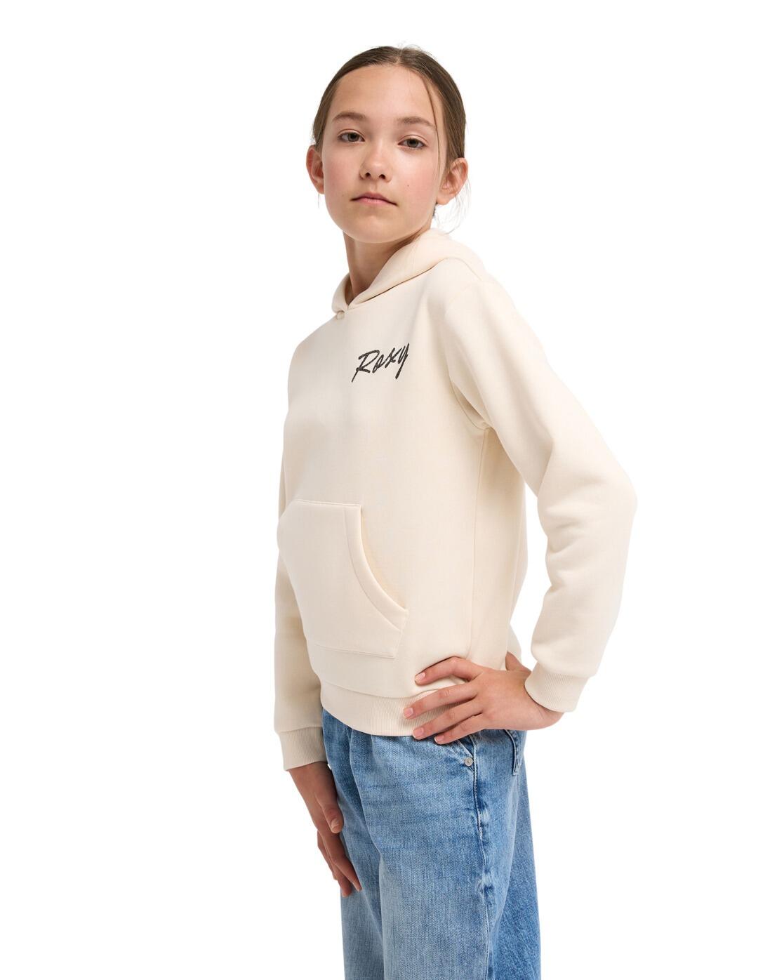 Sweat capuche SURF FEELING BRUSHED Beige Fille 3/4