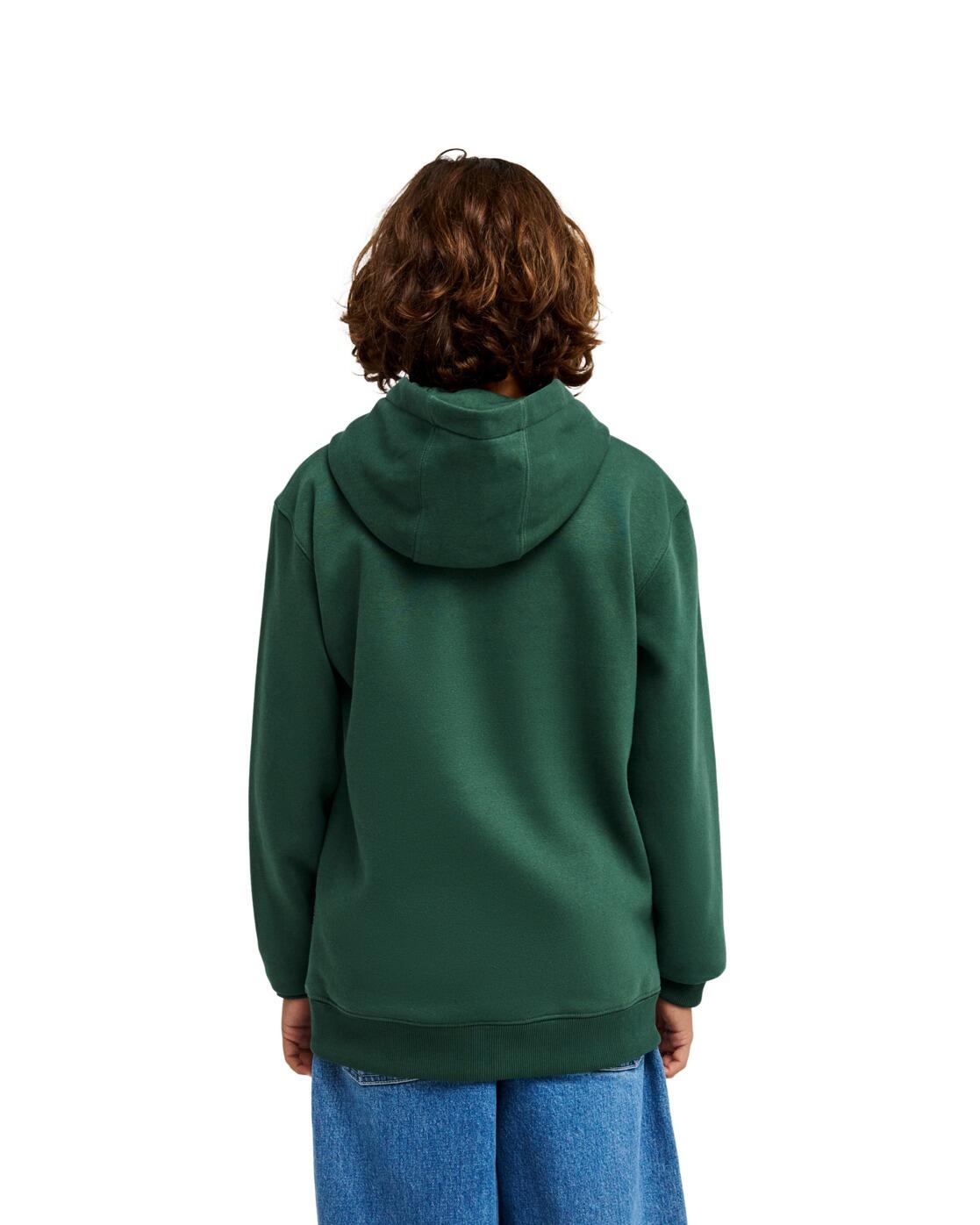 Sudadera con capucha COMP LOGO Verde Niño 2/4