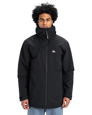 Waterdicht jack met capuchon overcast 3k parka schwarz heren