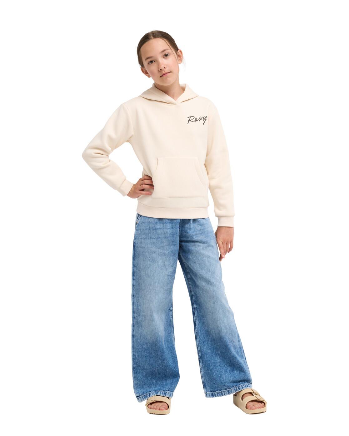 Sweat capuche SURF FEELING BRUSHED Beige Fille 4/4