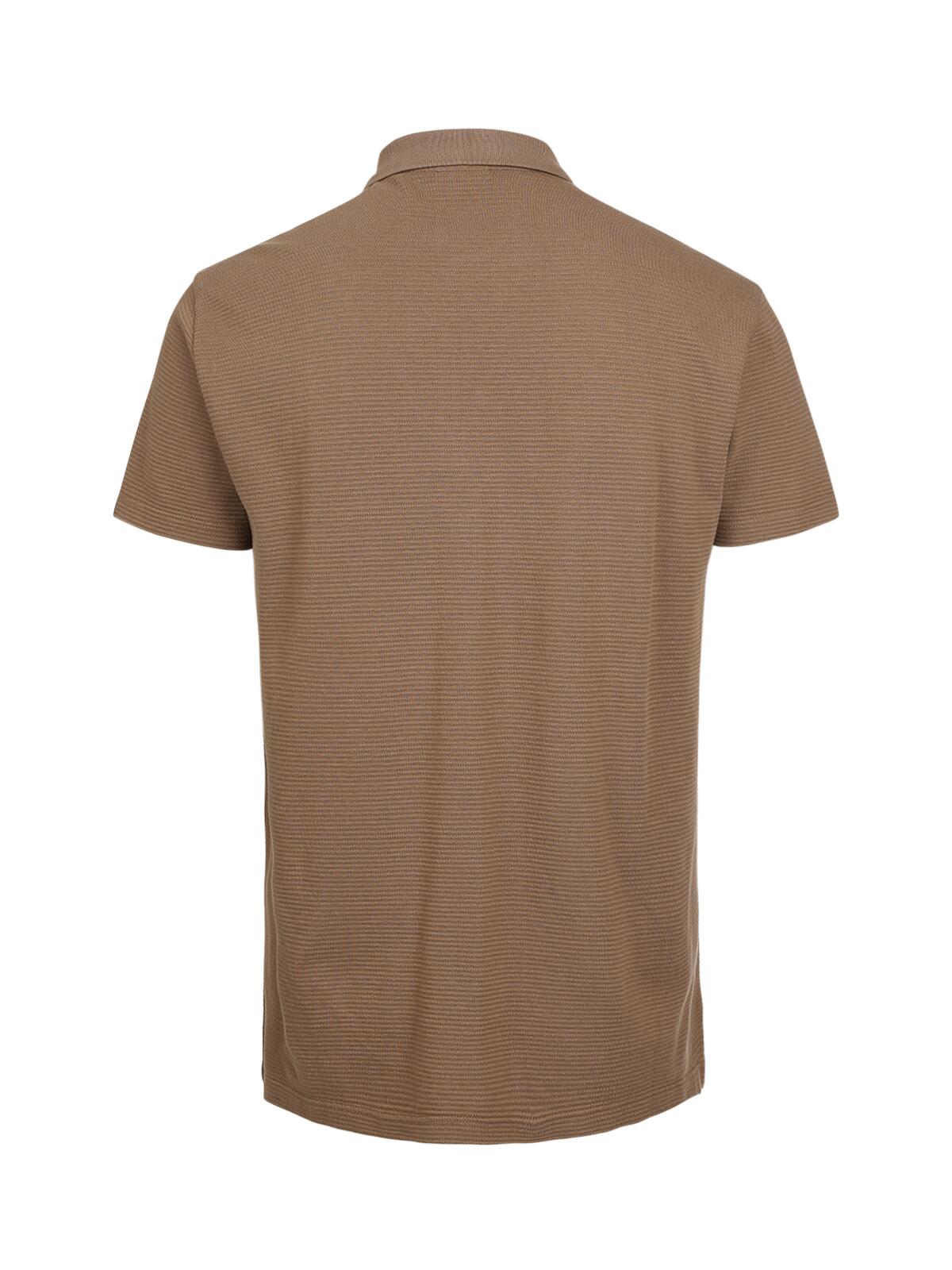 Domo Heren Polo met korte mouwen Mode Lichtgewicht Regular Fit Shitake 2/7