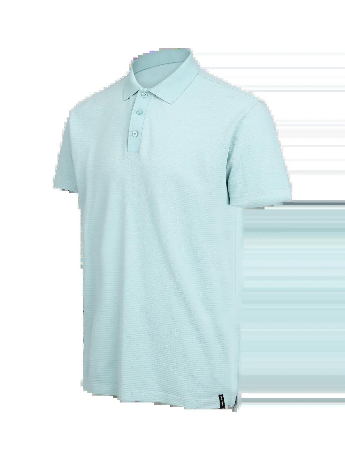 Domo Heren Polo Shortsleeve Fashion Lightweight Regular Fit Mist 3/6
