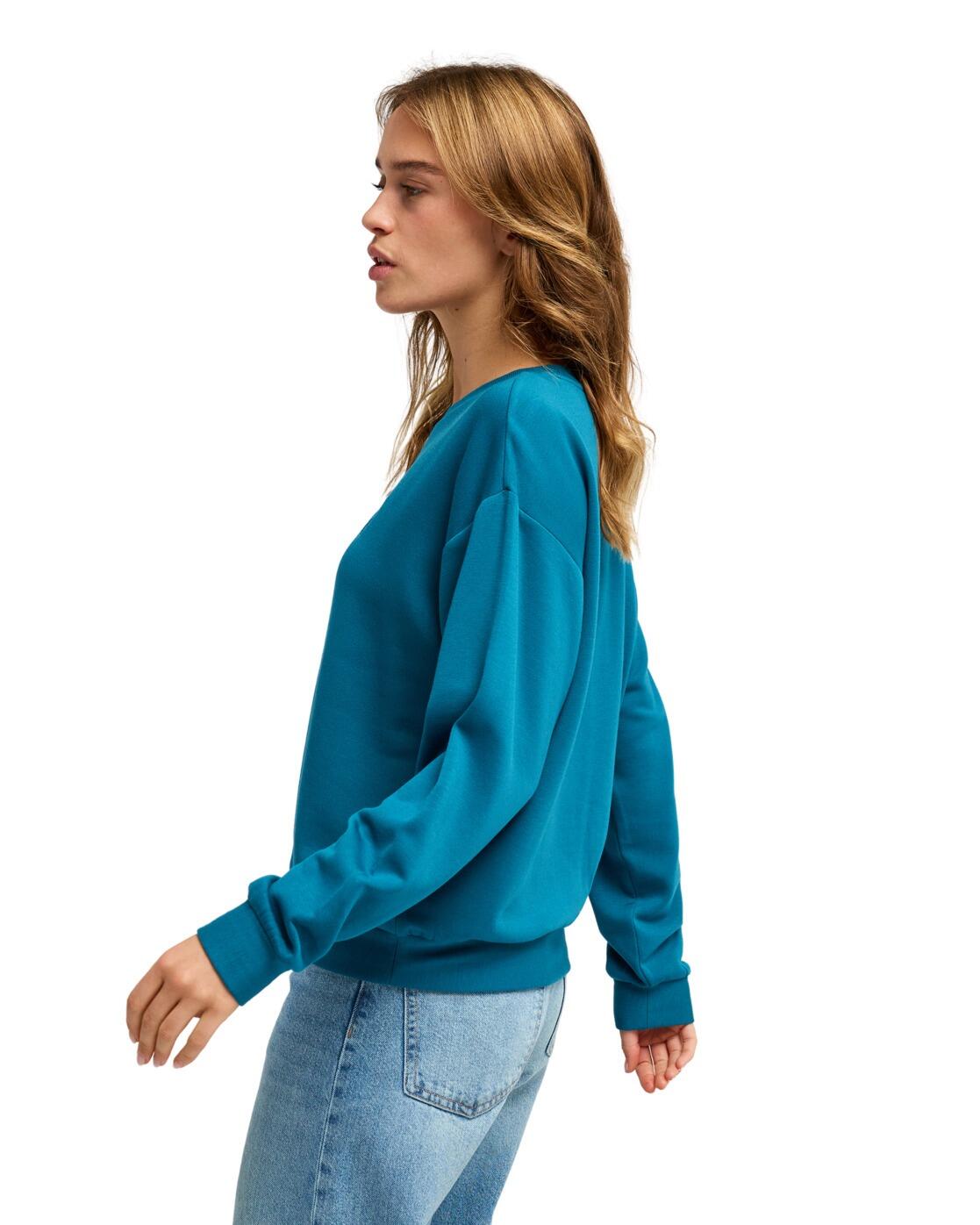 Sweat doux et confortable SURFING BY MOONLIGHT Bleu Femme 3/4