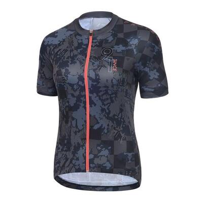 Fietsshirt korte mouw fiets p-blueberry