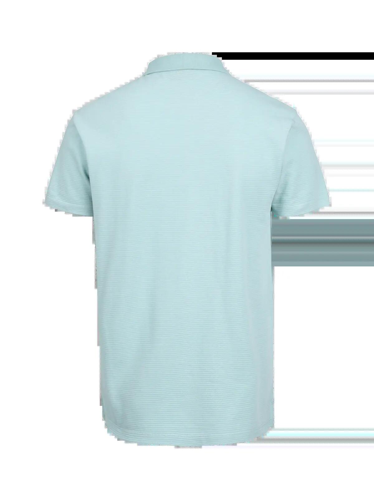 Domo Heren Polo Shortsleeve Fashion Lightweight Regular Fit Mist 2/6