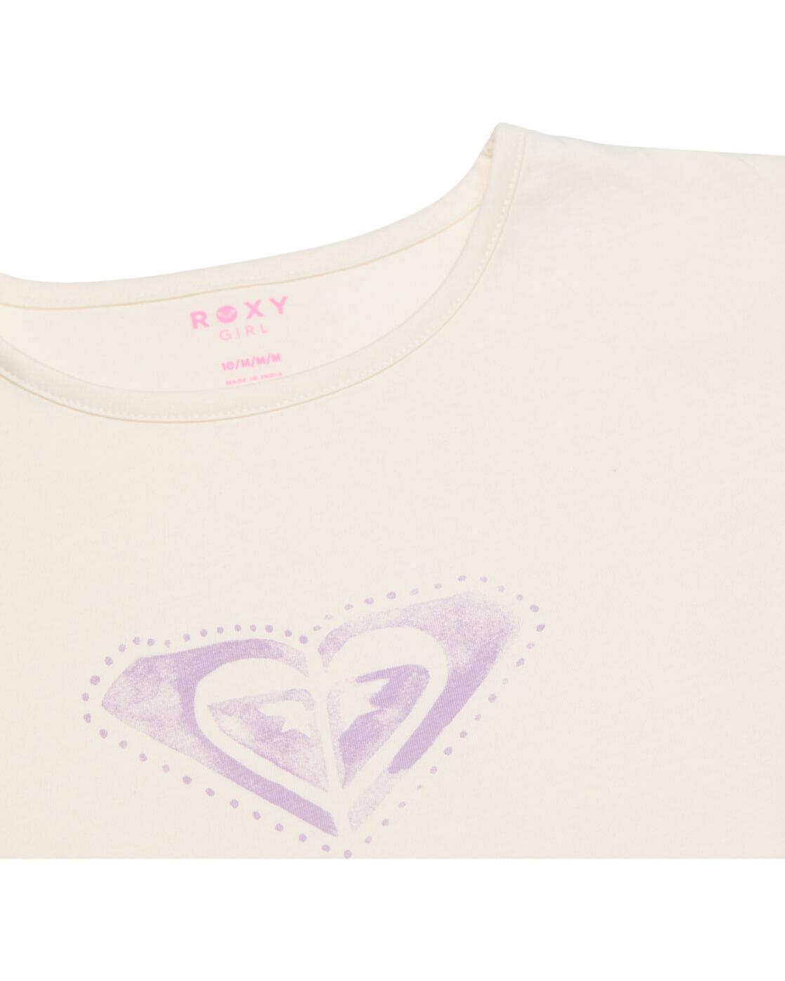 T-Shirt manches courtes LILYREGULAR NIGHT Blanc Fille 3/4