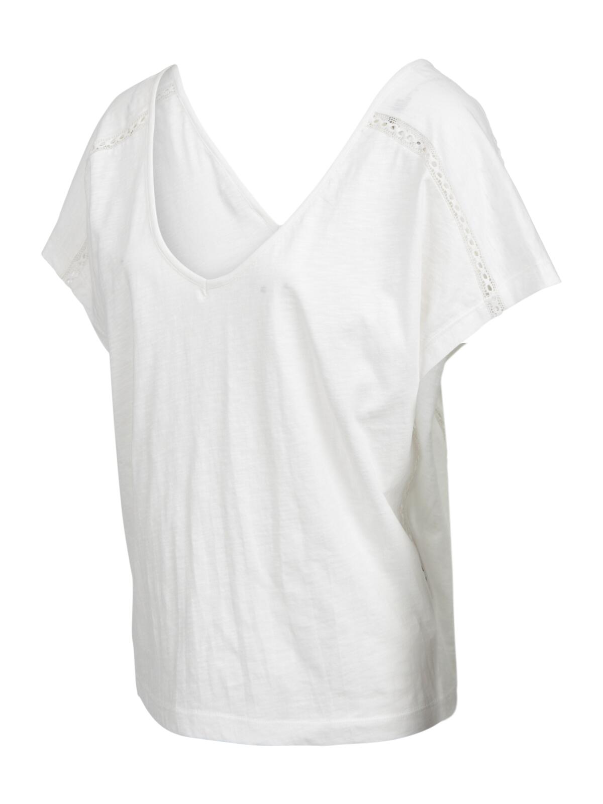 Duya Damen T-Shirt Mode Bequeme Passform Snow 3/6