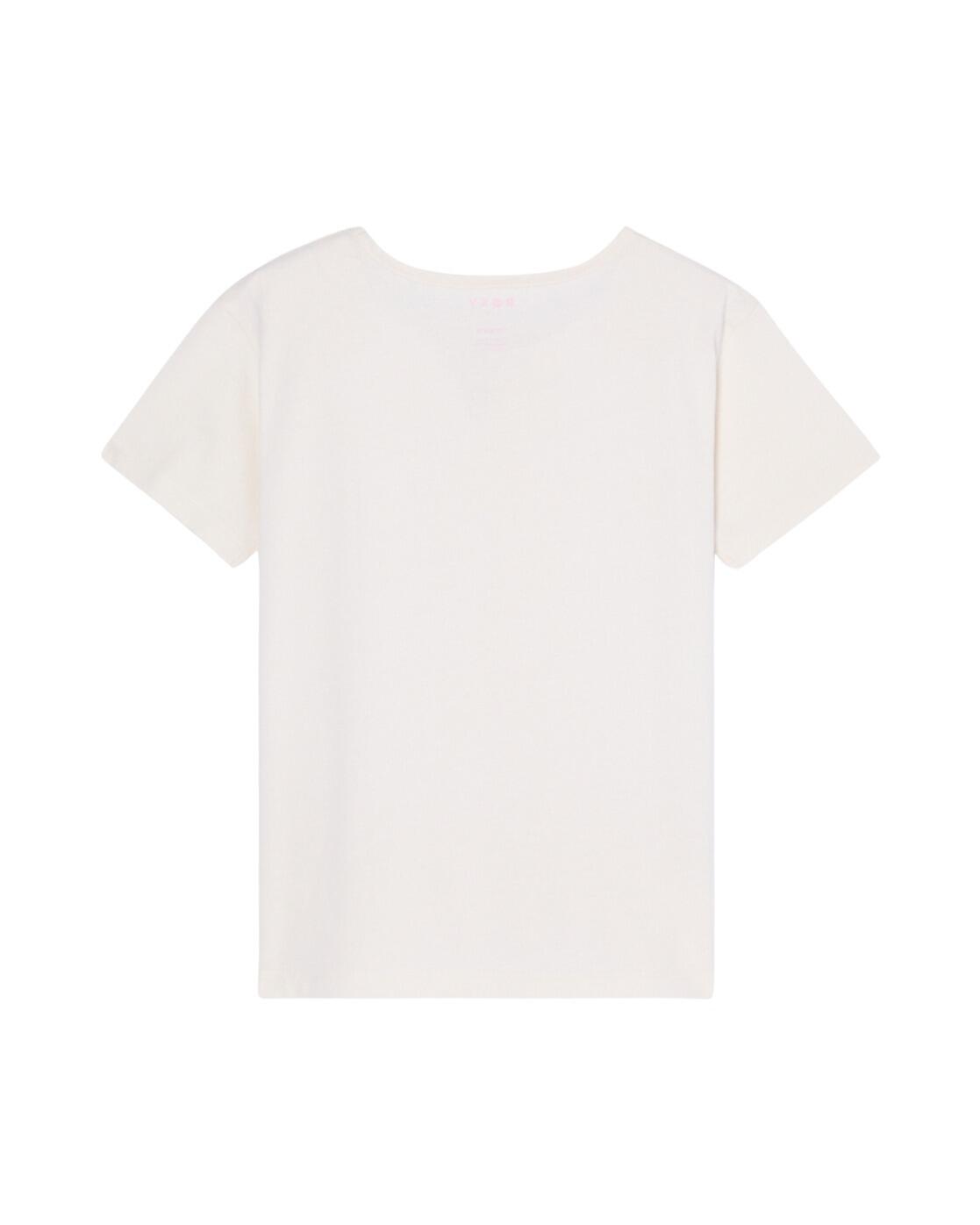 T-Shirt manches courtes LILYREGULAR NIGHT Blanc Fille 2/4