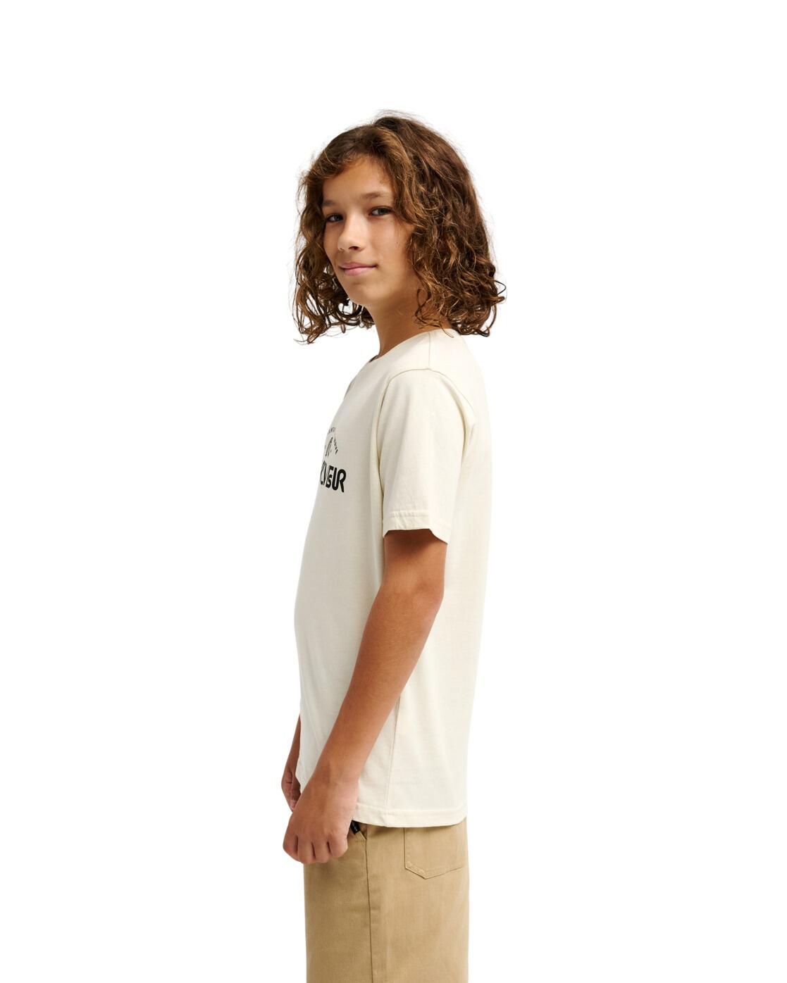 Camiseta de manga corta EV VISTA LOGO Beige Niño 3/4