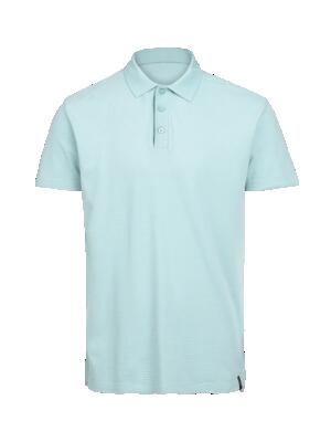 Domo heren polo met korte mouwen mode lichtgewicht regular fit mist