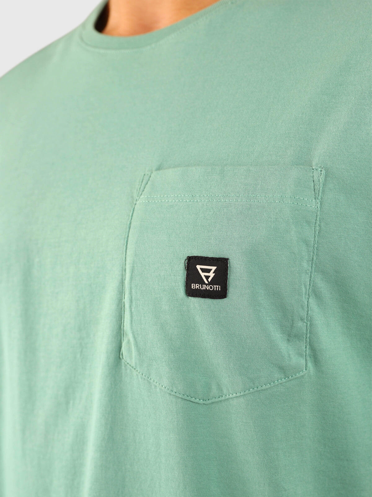Axle-N Heren T-Shirt Fashion Regular fit Crewneck Bottle Green 6/6