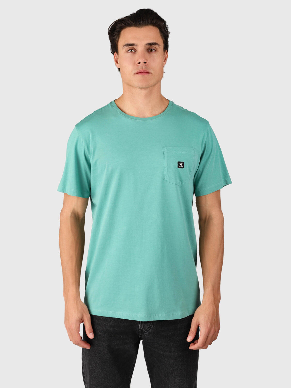 Axle-N Heren T-Shirt Fashion Regular fit Crewneck Bottle Green 4/6