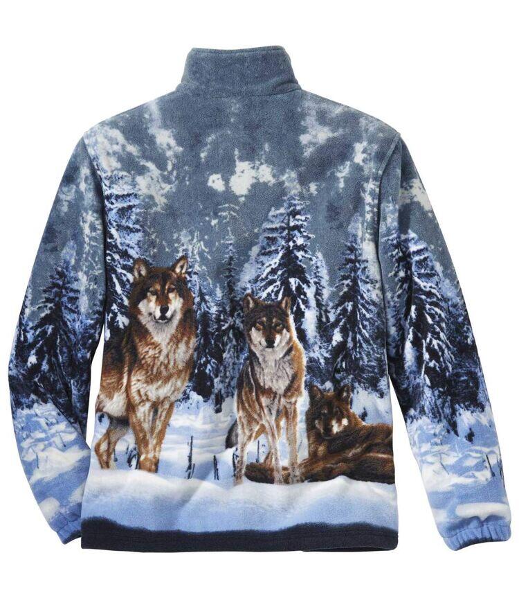 Veste Polaire Motifs Loups 4/5