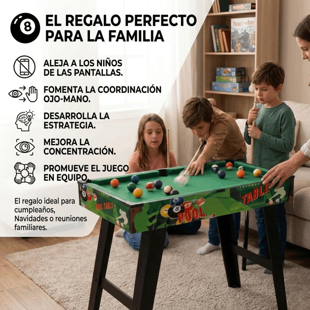 Table de jeu de table DEVESSPORT | Table de billard avec pieds | Compacte 5/5