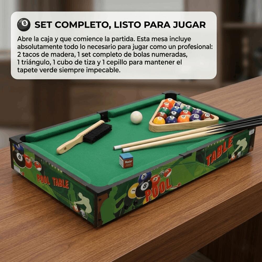 Table de jeu de table DEVESSPORT | Table de billard avec pieds | Compacte 4/5