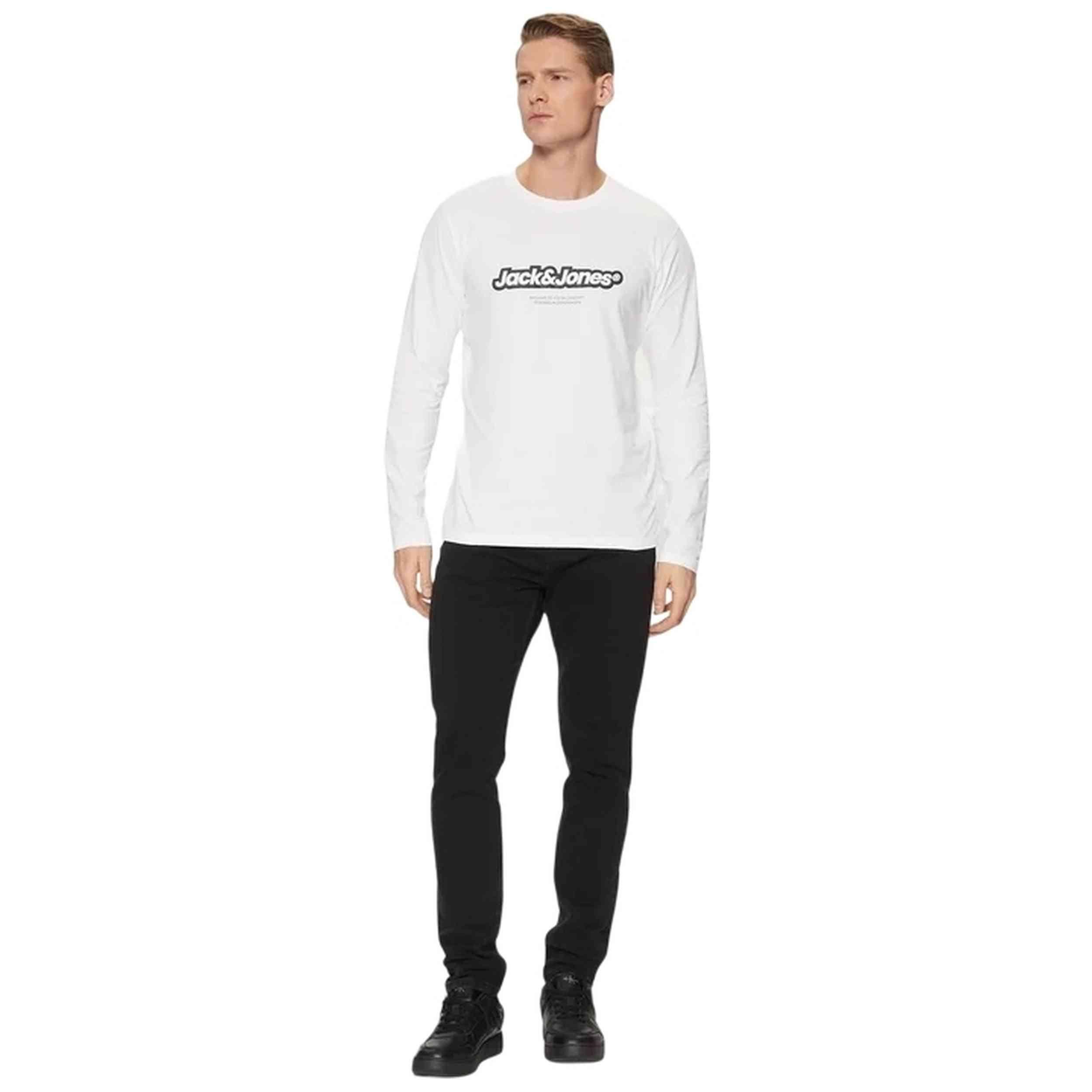 T-shirt à manches longues Jack&jones modèle JORVESTERBRO NEWTON BRAND pour homme 2/5