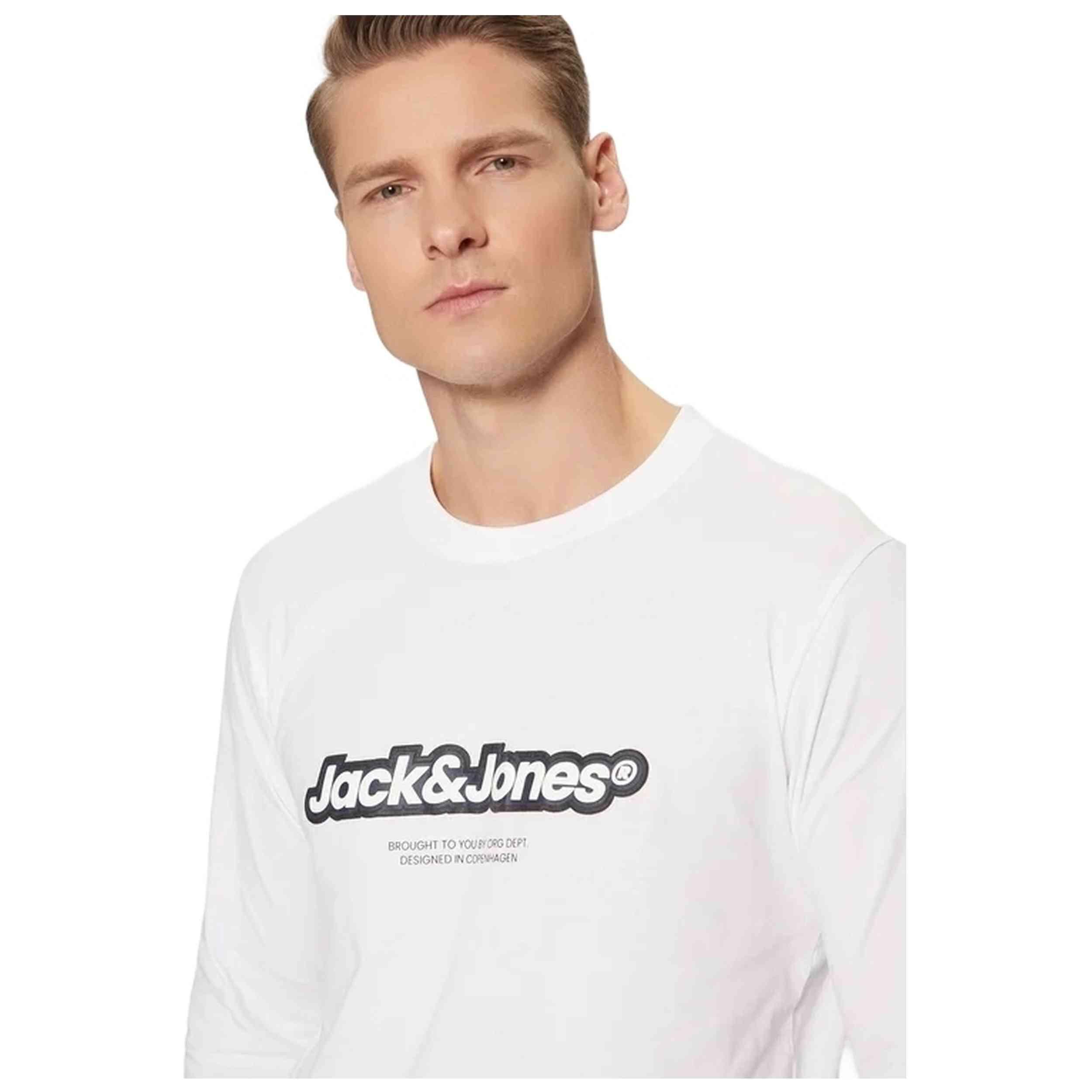 T-shirt à manches longues Jack&jones modèle JORVESTERBRO NEWTON BRAND pour homme 5/5