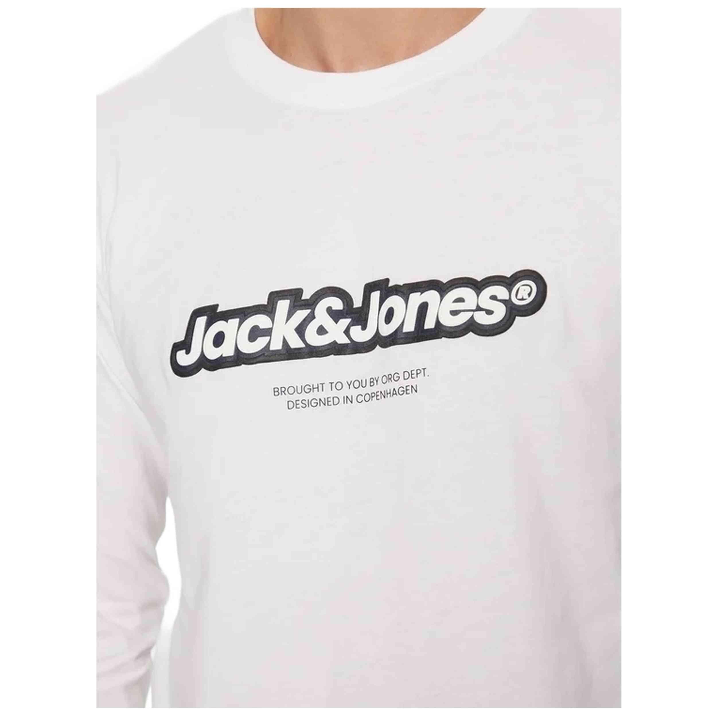 T-shirt à manches longues Jack&jones modèle JORVESTERBRO NEWTON BRAND pour homme 4/5