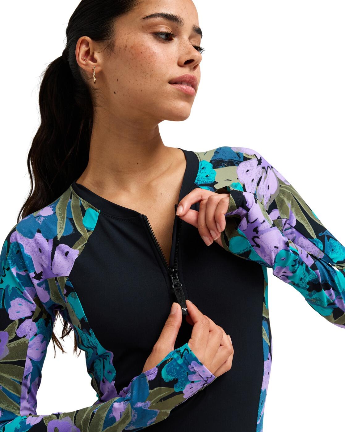 Langärmliger Badeanzug ROXY ACTIVE Lila Dames 4/4